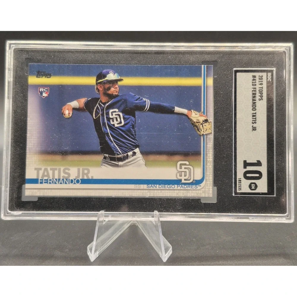 2019 Topps Fernando Tatis Jr Rookie #410 Rookie SGC 10 Gem Mint San Diego Padres